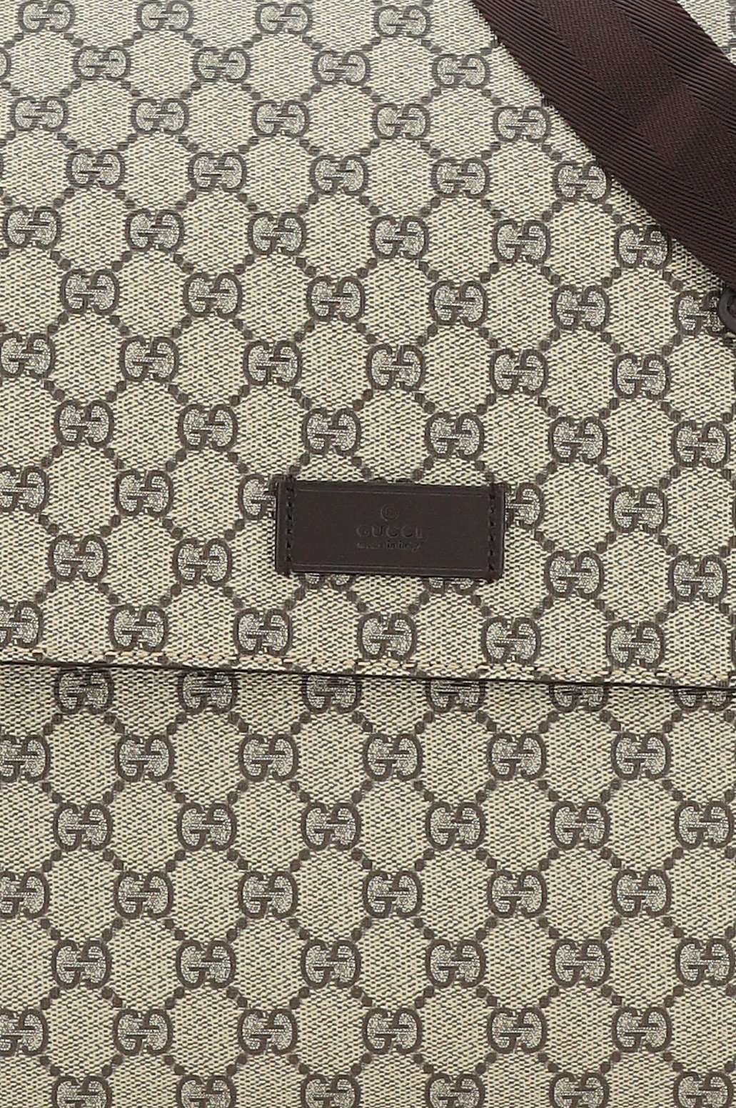 グッチ キッズ GGスプリーム フォールドオーバー トップ チェンジング バッグ