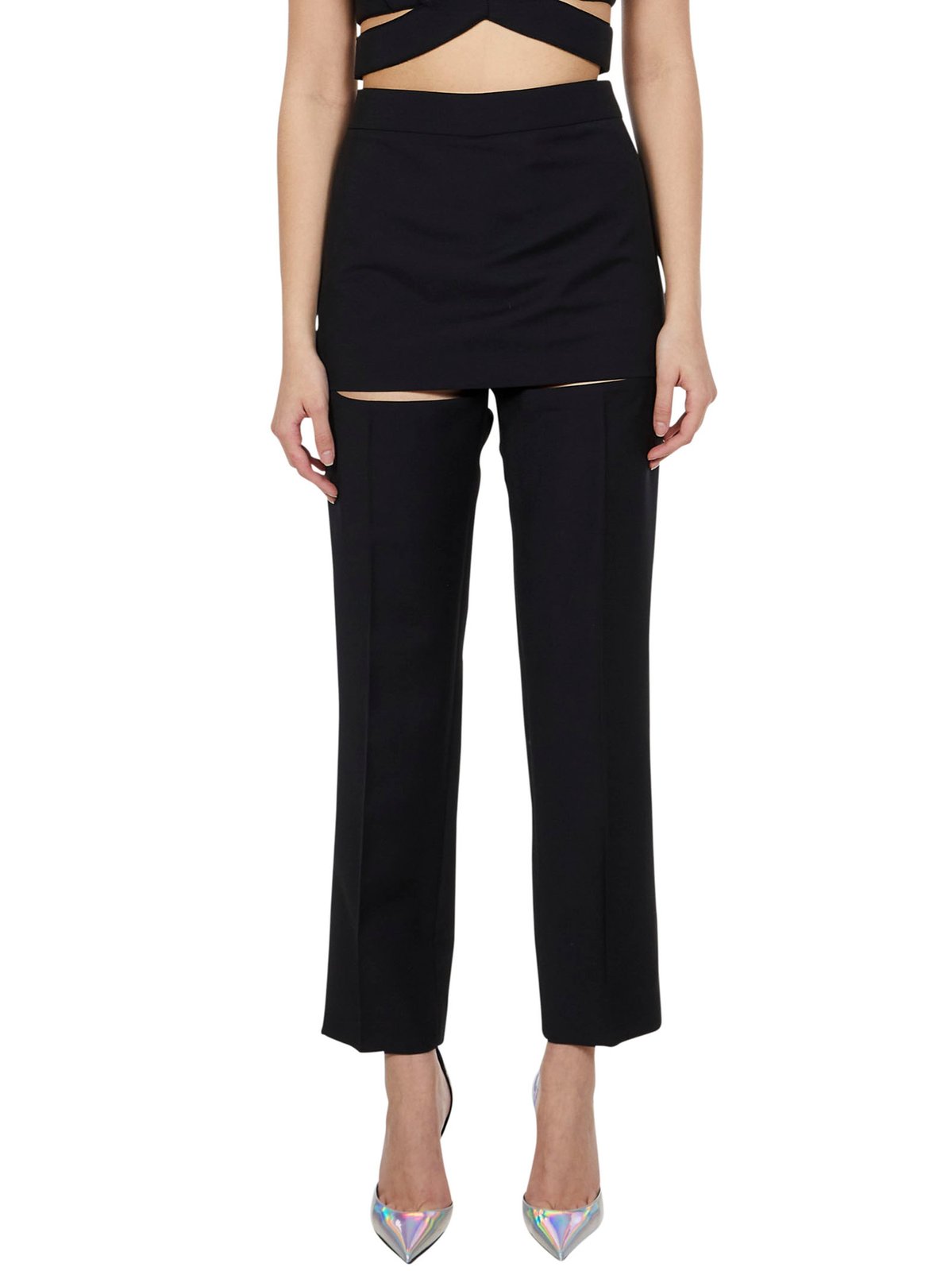 Givenchy Skirt Panel Slim Cut Trousers