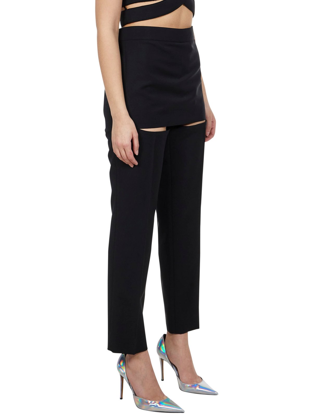 Givenchy Skirt Panel Slim Cut Trousers