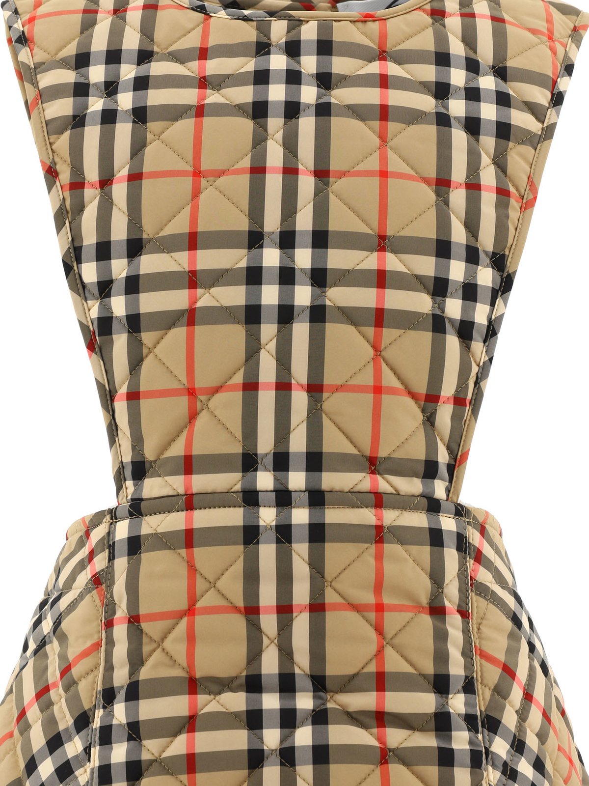 Burberry Kids Checked Crewneck A-Line Dress