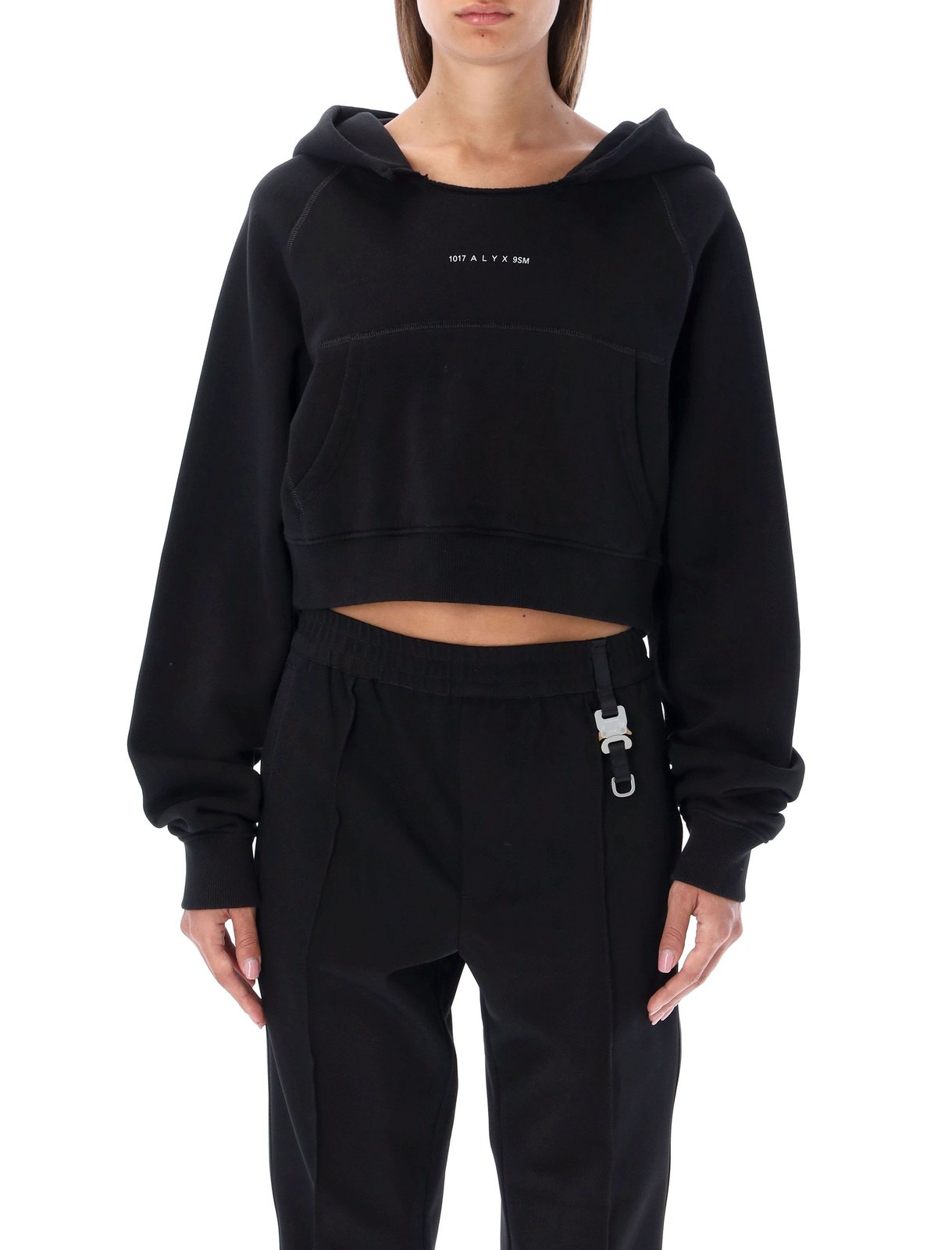 1017 ALYX 9SM Logo Printed Long-Sleeved Hoodie