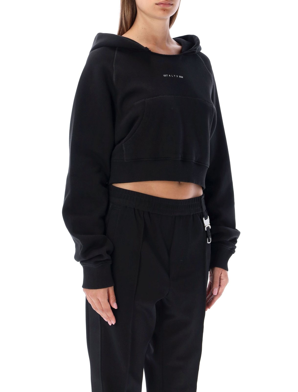 1017 ALYX 9SM Logo Printed Long-Sleeved Hoodie