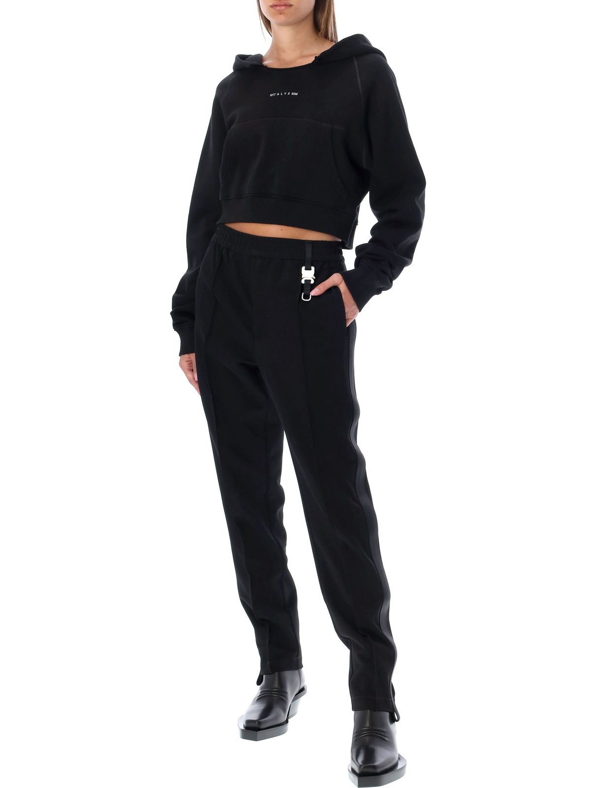 1017 ALYX 9SM Logo Printed Long-Sleeved Hoodie