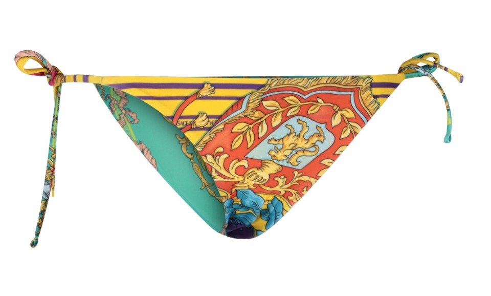 Versace Baroque Pattern Knitted Bikini Bottoms