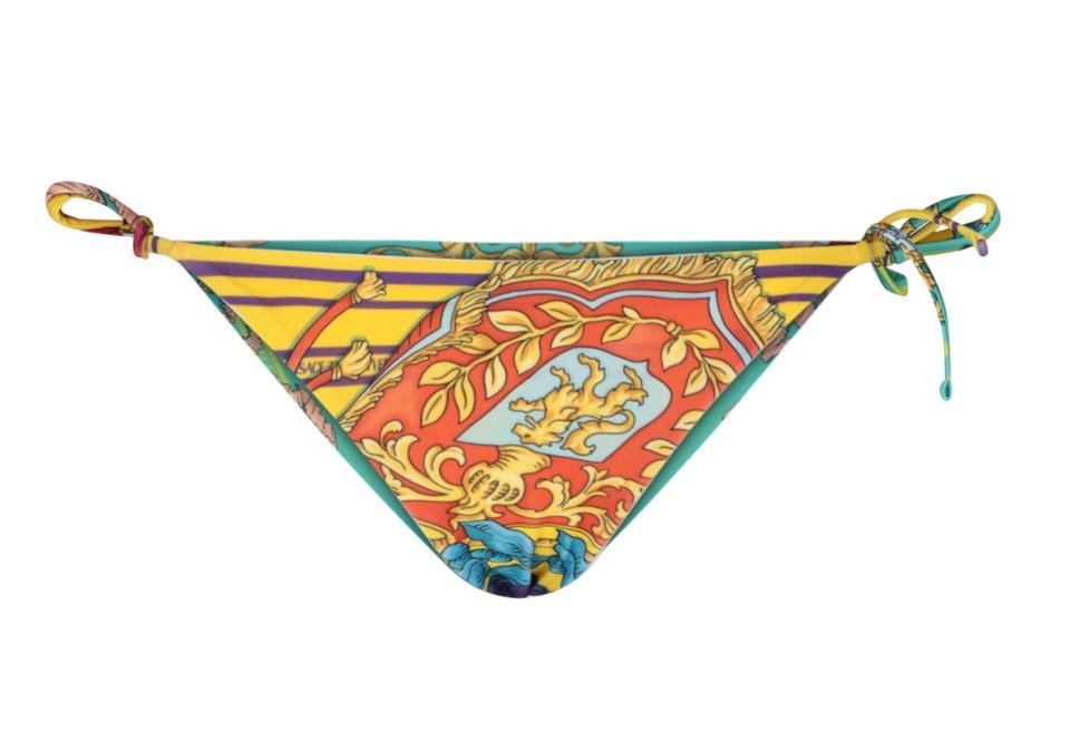 Versace Baroque Pattern Knitted Bikini Bottoms