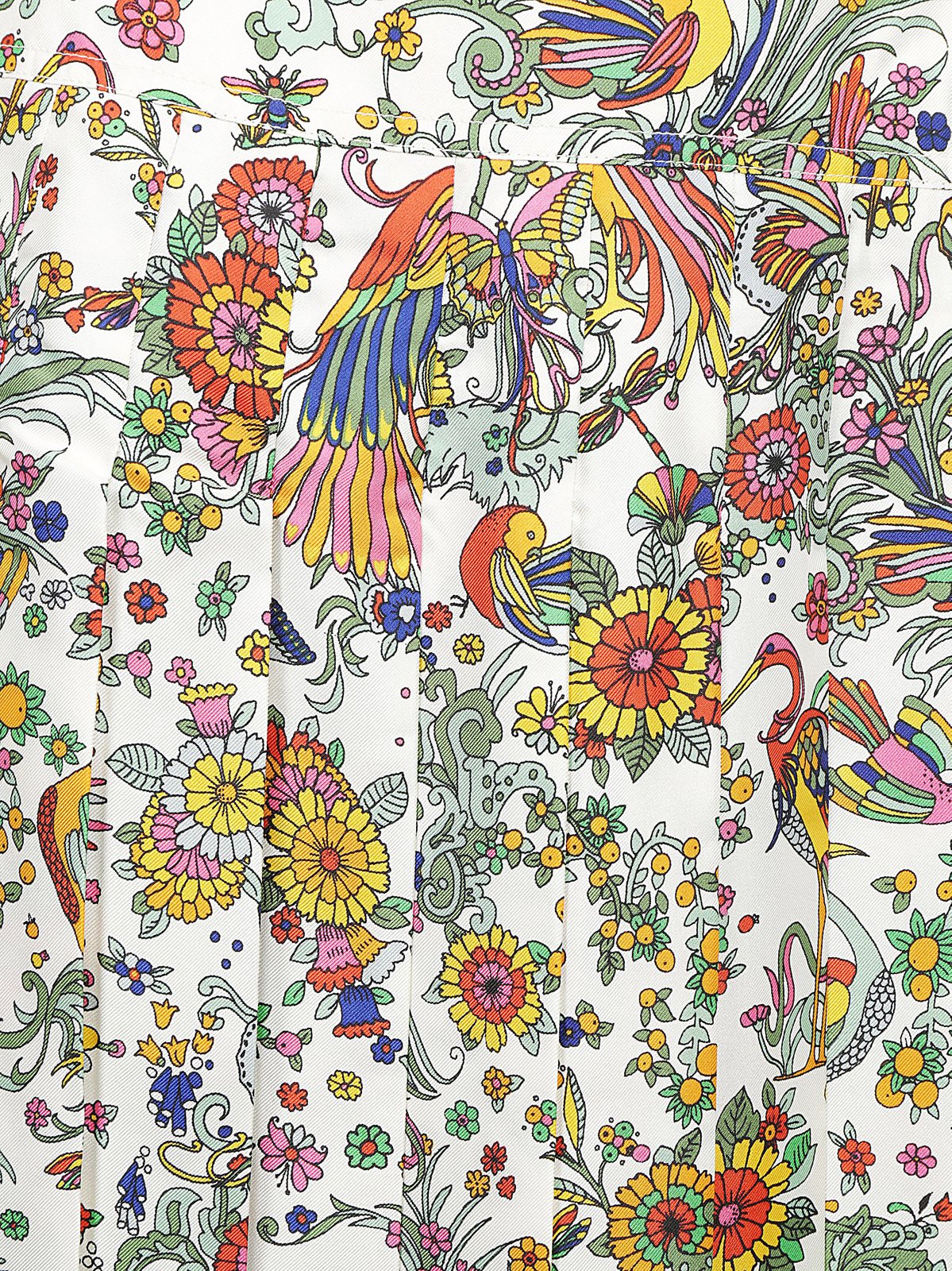 Tory Burch Floral Print High-Waisted Skirt