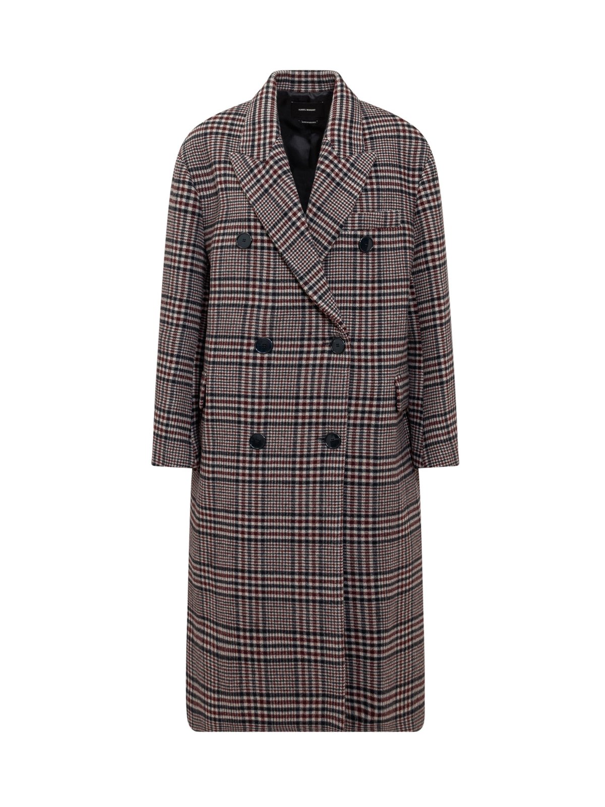 Isabel Marant Houndstooth Double-Breasted Coat