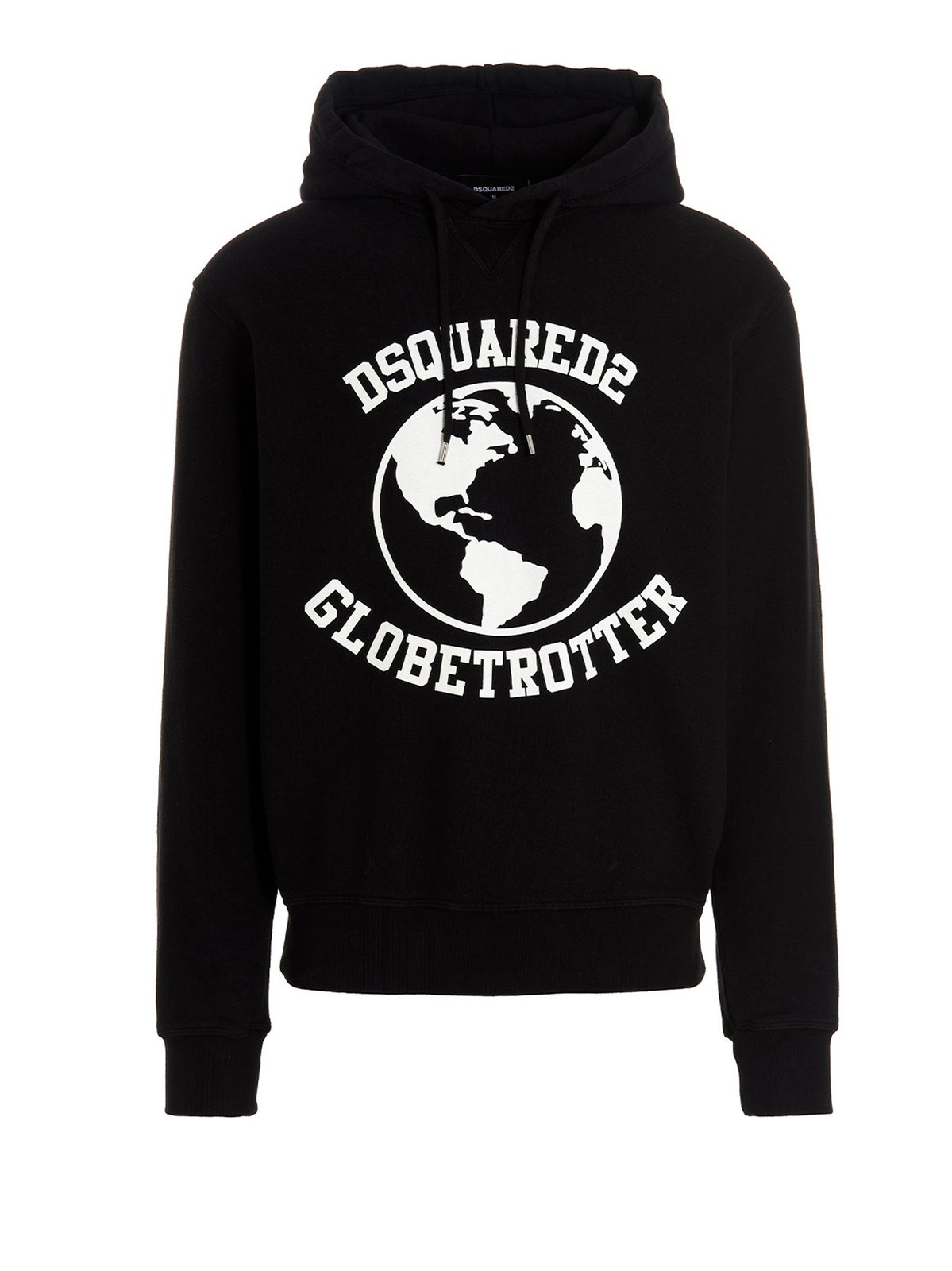 Dsquared2 Globetrotter Logo Printed Drawstring Hoodie