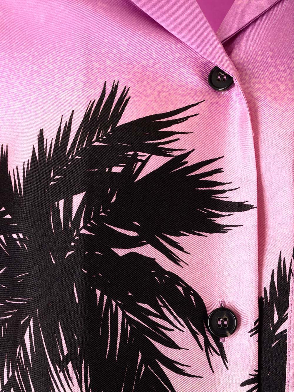 Palm Angels 日落印花羈扣保齡球襯衫