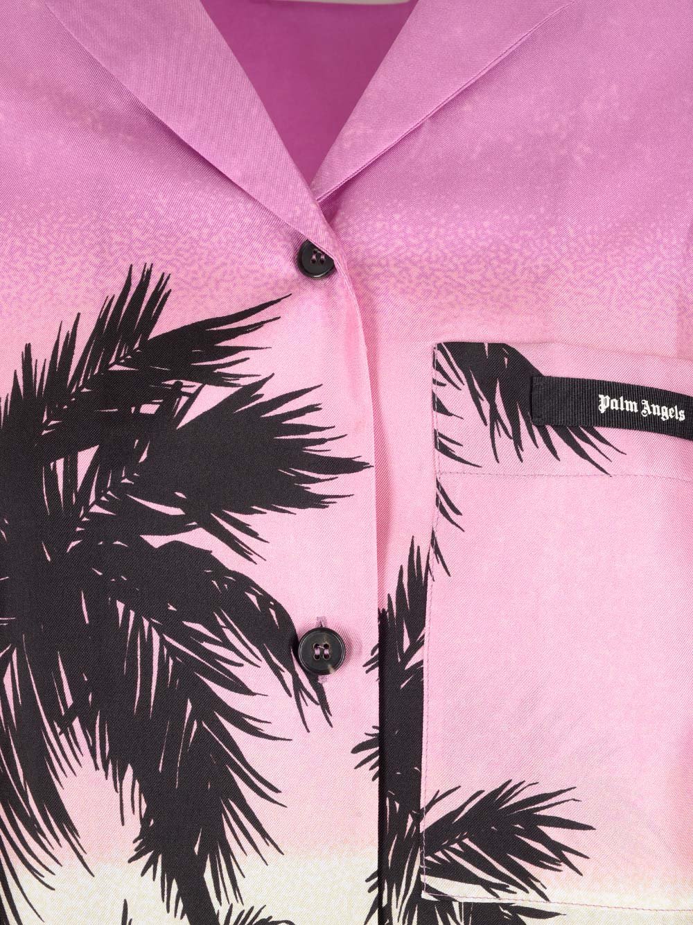 Palm Angels 日落印花羈扣保齡球襯衫