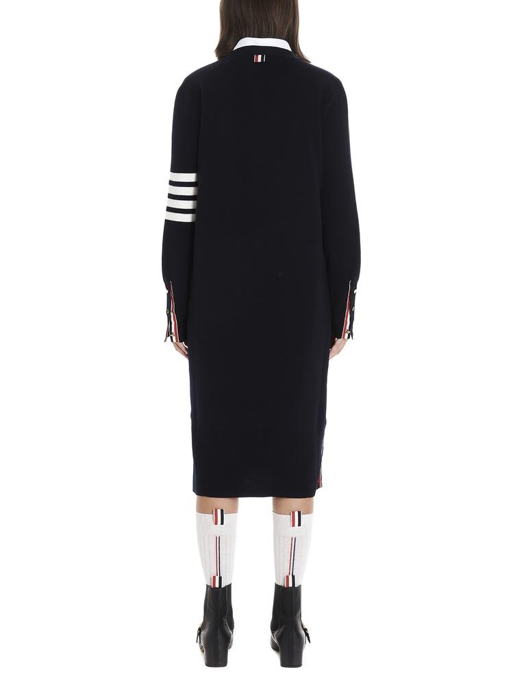 Thom Browne 四條紋長版開襟衫