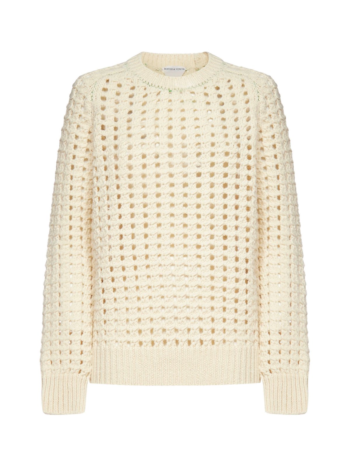 Bottega Veneta Open-Knitted Crewneck Jumper