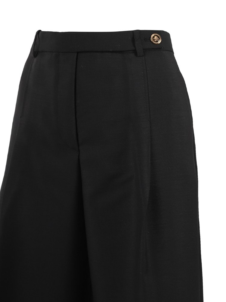Versace Medusa Button High Waist Tailored Pants