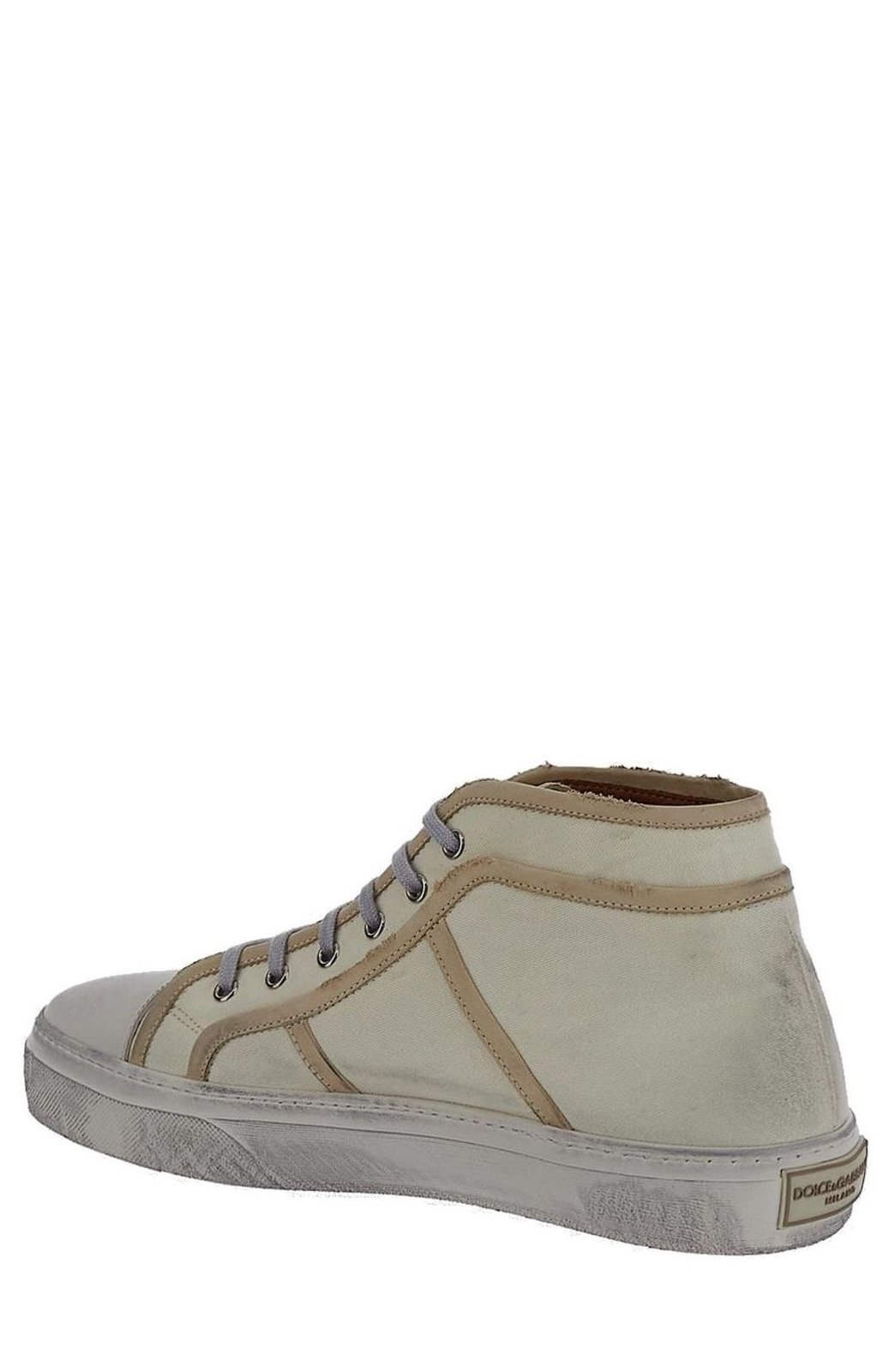 Dolce & Gabbana Distressed Lace-Up Sneakers