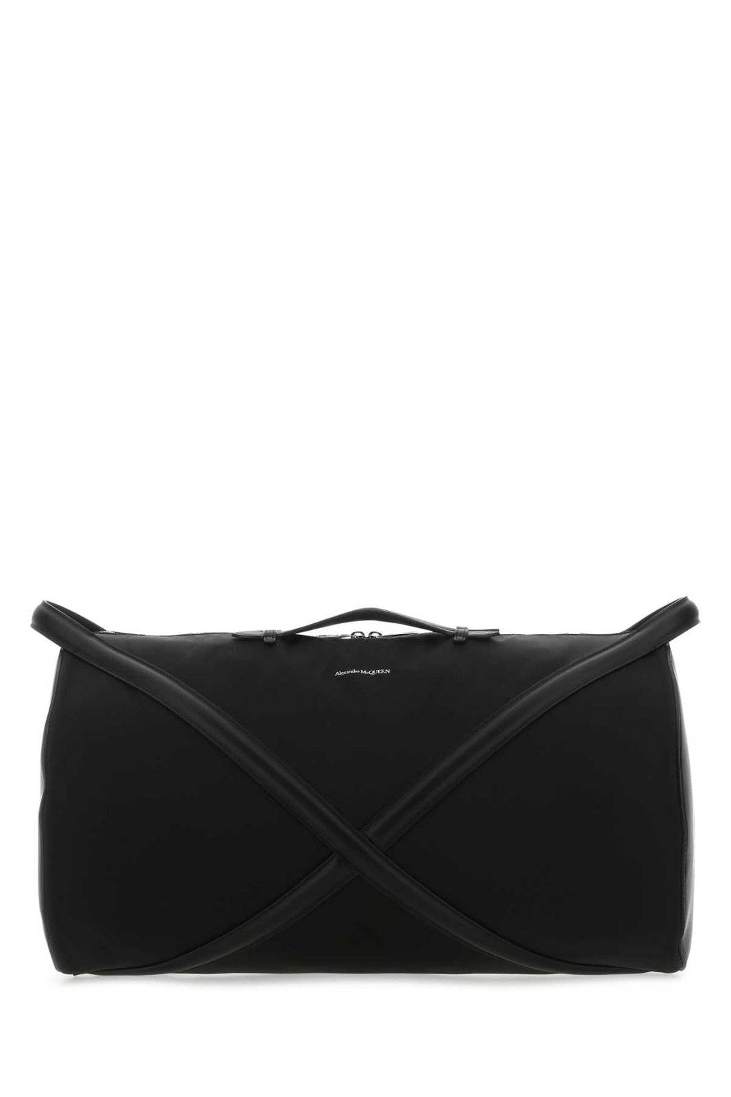 Alexander McQueen Logo Printed Zipped Duffel Bag