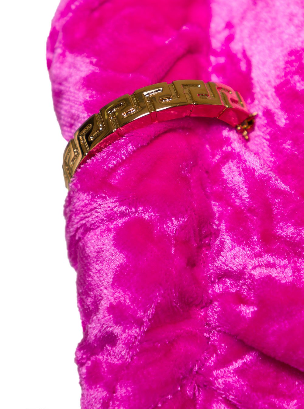 Versace 單肩天鵝絨迷你連身裙