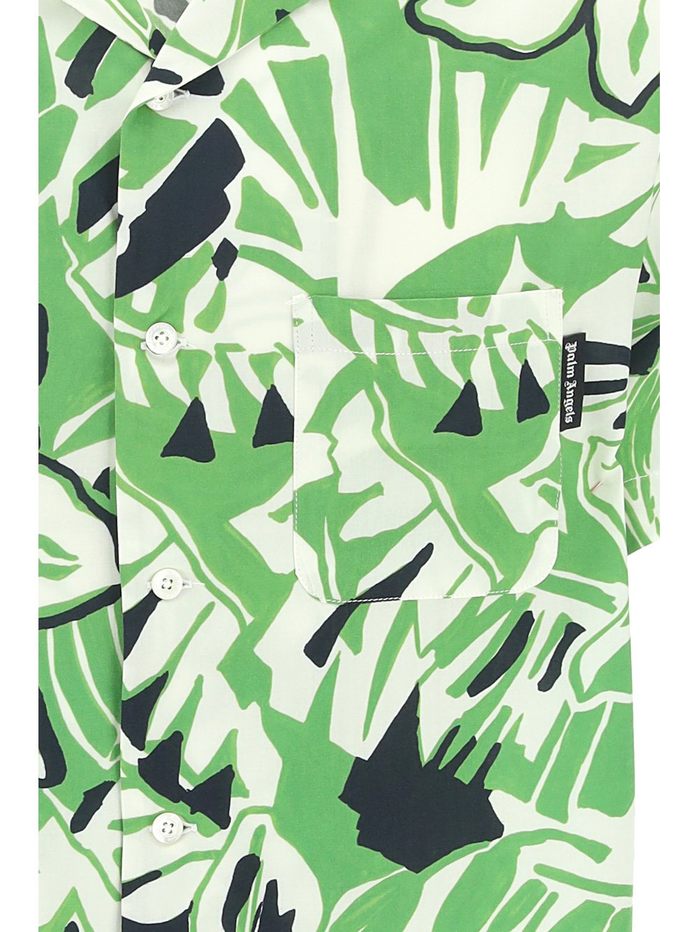 Palm Angels Macro Hibiscus Bowling Shirt