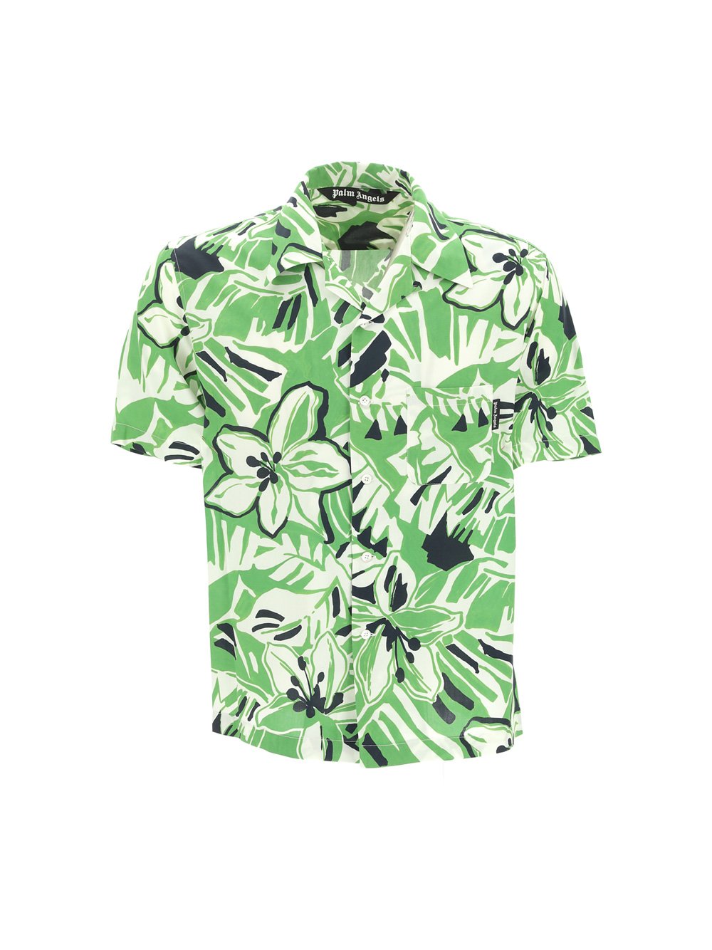 Palm Angels Macro Hibiscus Bowling Shirt