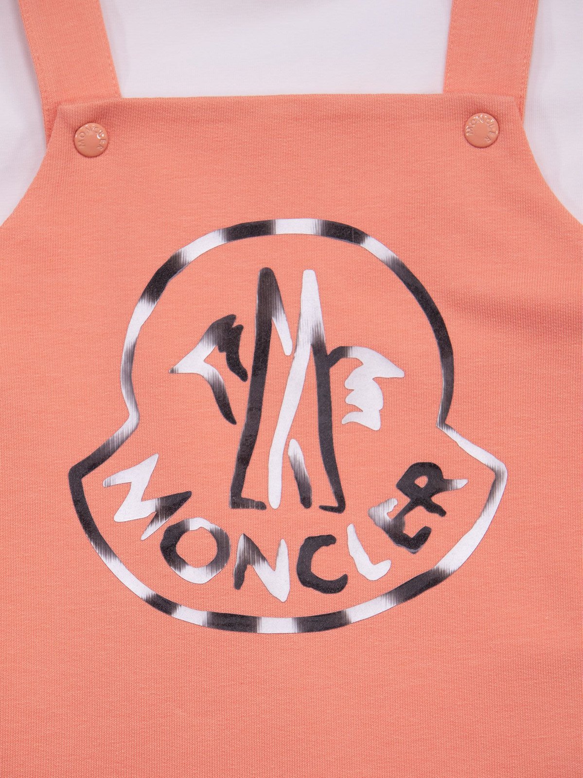 Moncler Enfant Logo Printed Short-Sleeved Dress