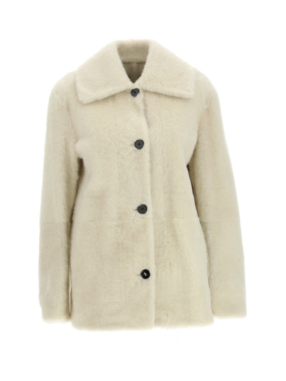 Jil Sander Reversible Buttoned Shearling Jacket