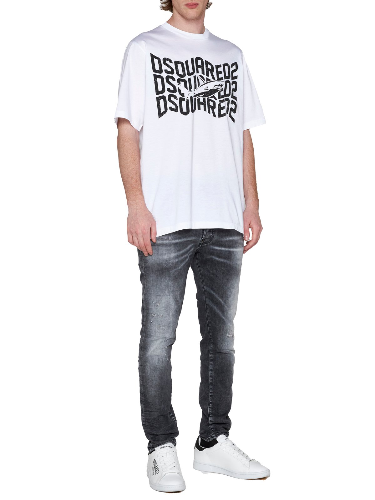 Dsquared2 Logo Printed Crewneck T-Shirt