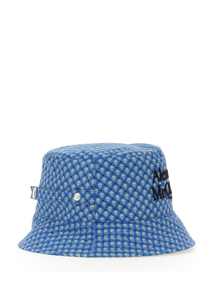 Alexander McQueen Logo Embroidered Bucket Hat
