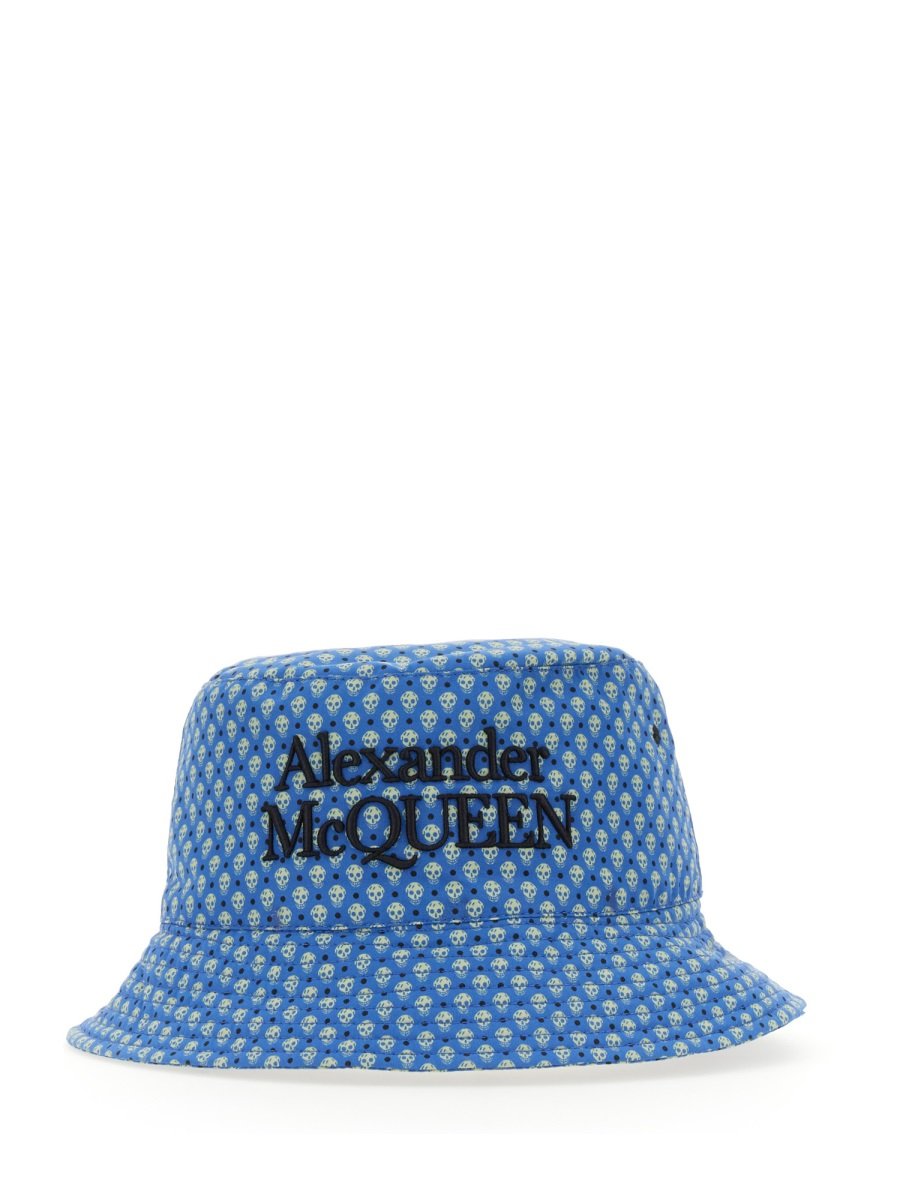 Alexander McQueen Logo Embroidered Bucket Hat