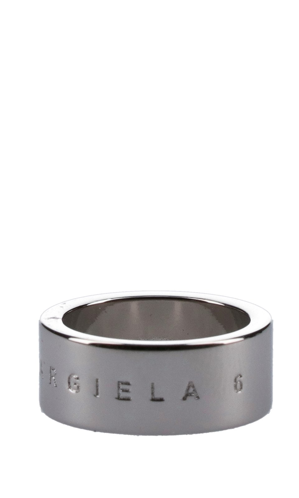 MM6 Maison Margiela Logo Embossed Ring
