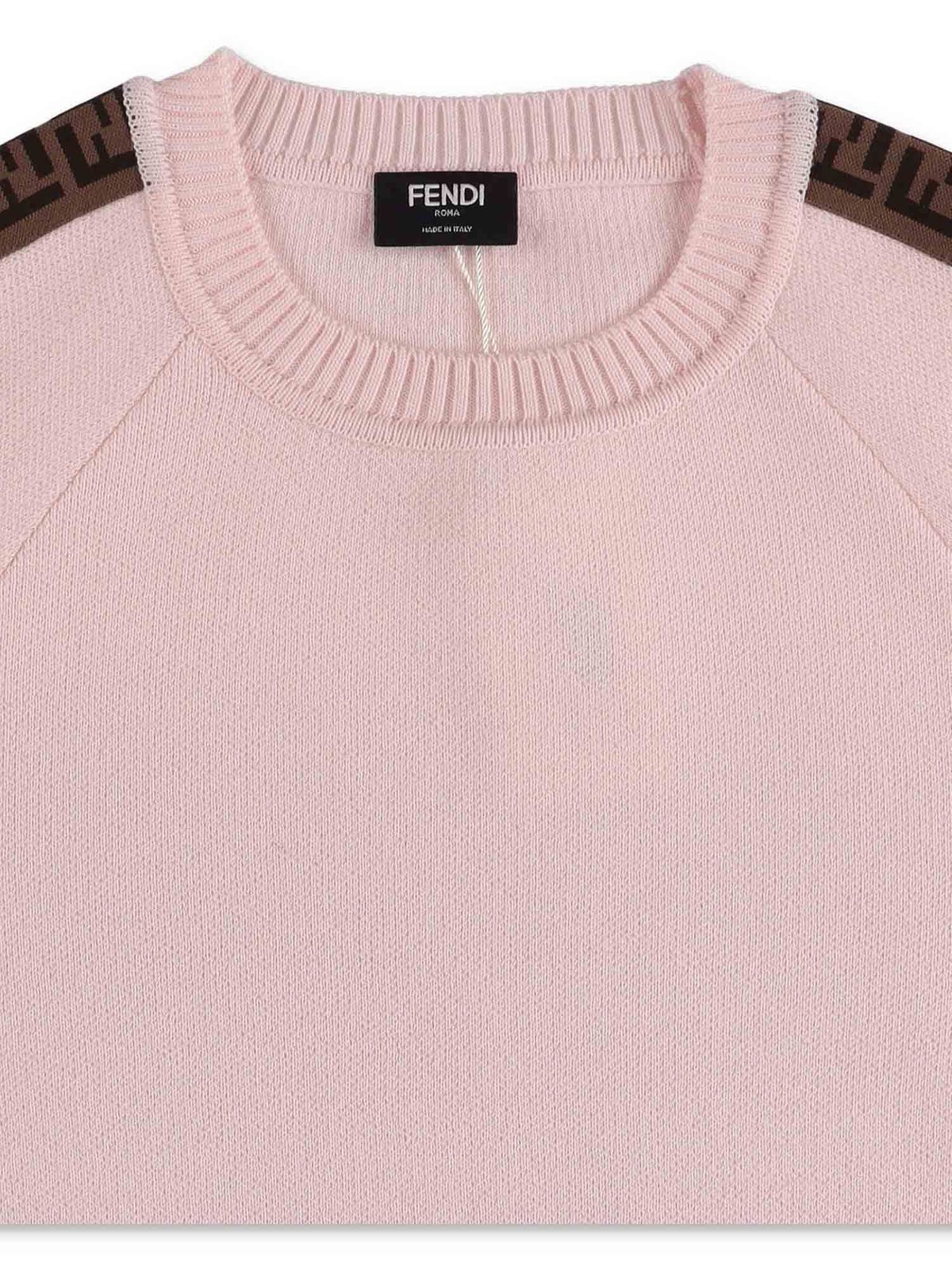 Fendi Kids FF Motif Tape Knit Jumper