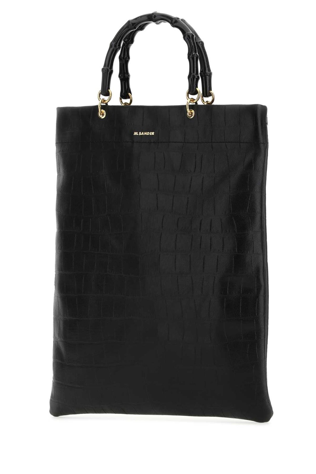 Jil Sander Embossed Top Handle Bag