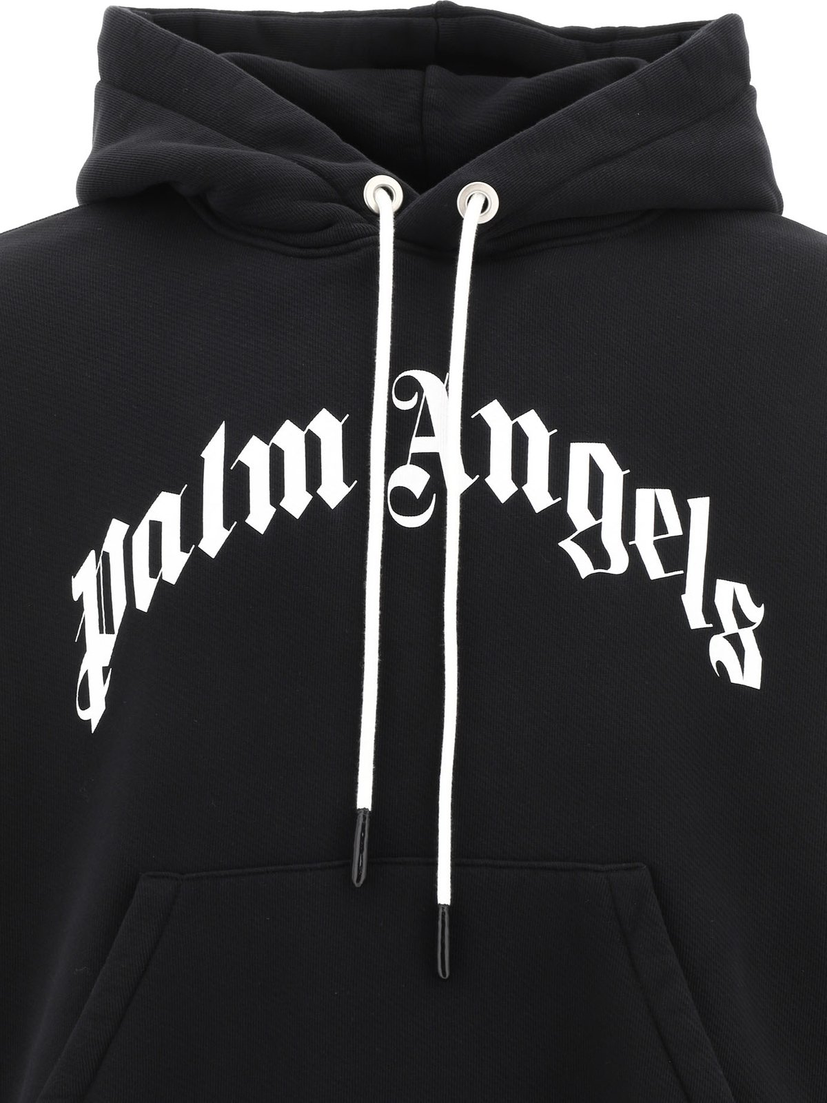 Palm Angels Logo Printed Drawstring Hoodie