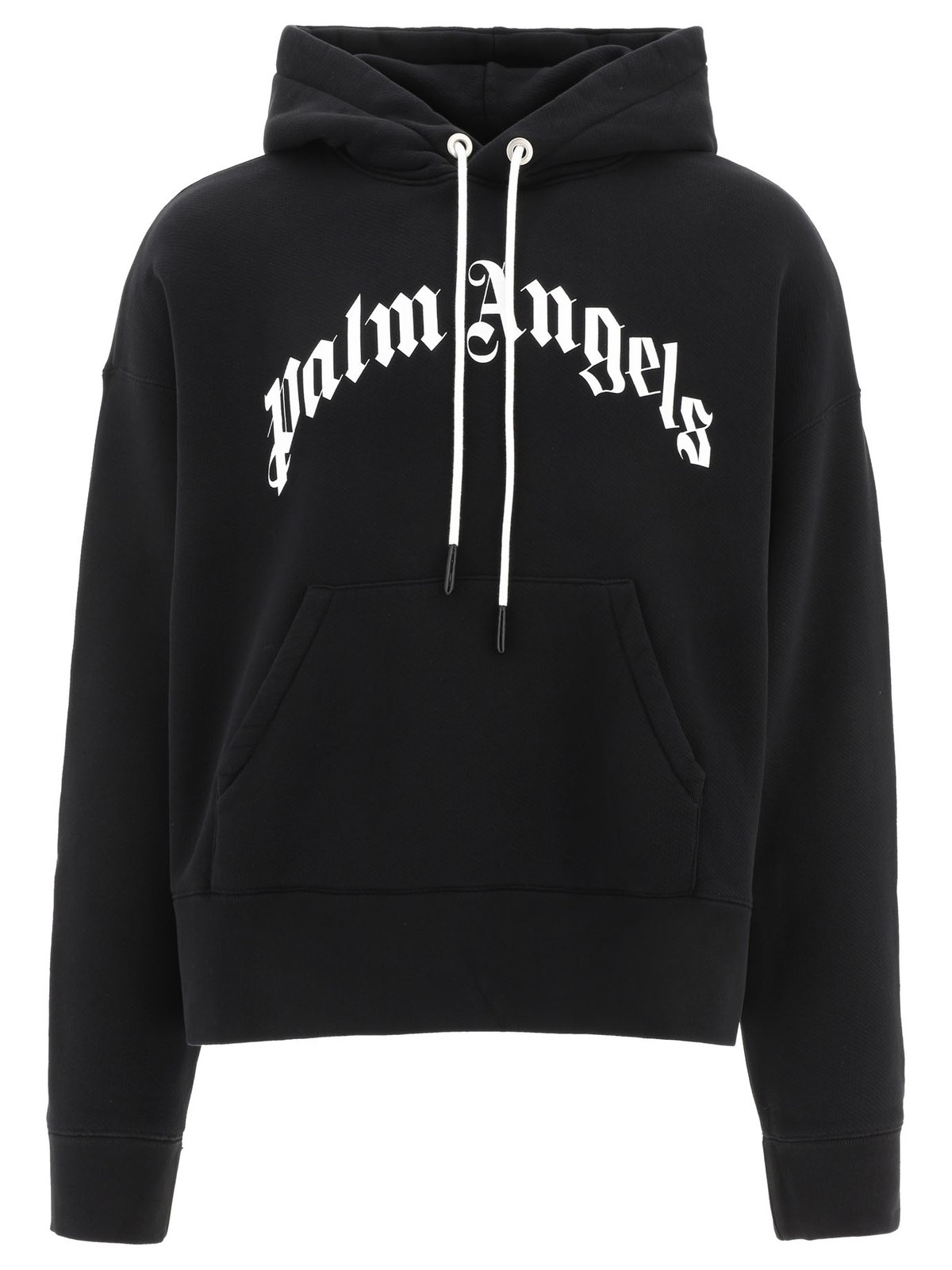 Palm Angels Logo Printed Drawstring Hoodie