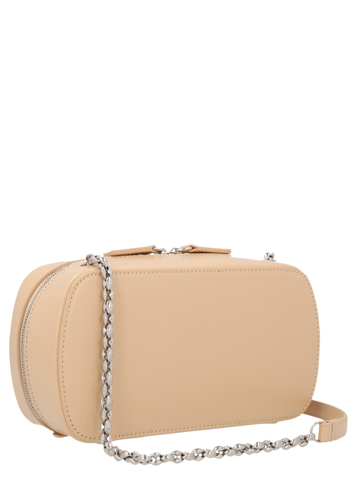 Jil Sander Logo Printed Zip-Up Shoulder Bag