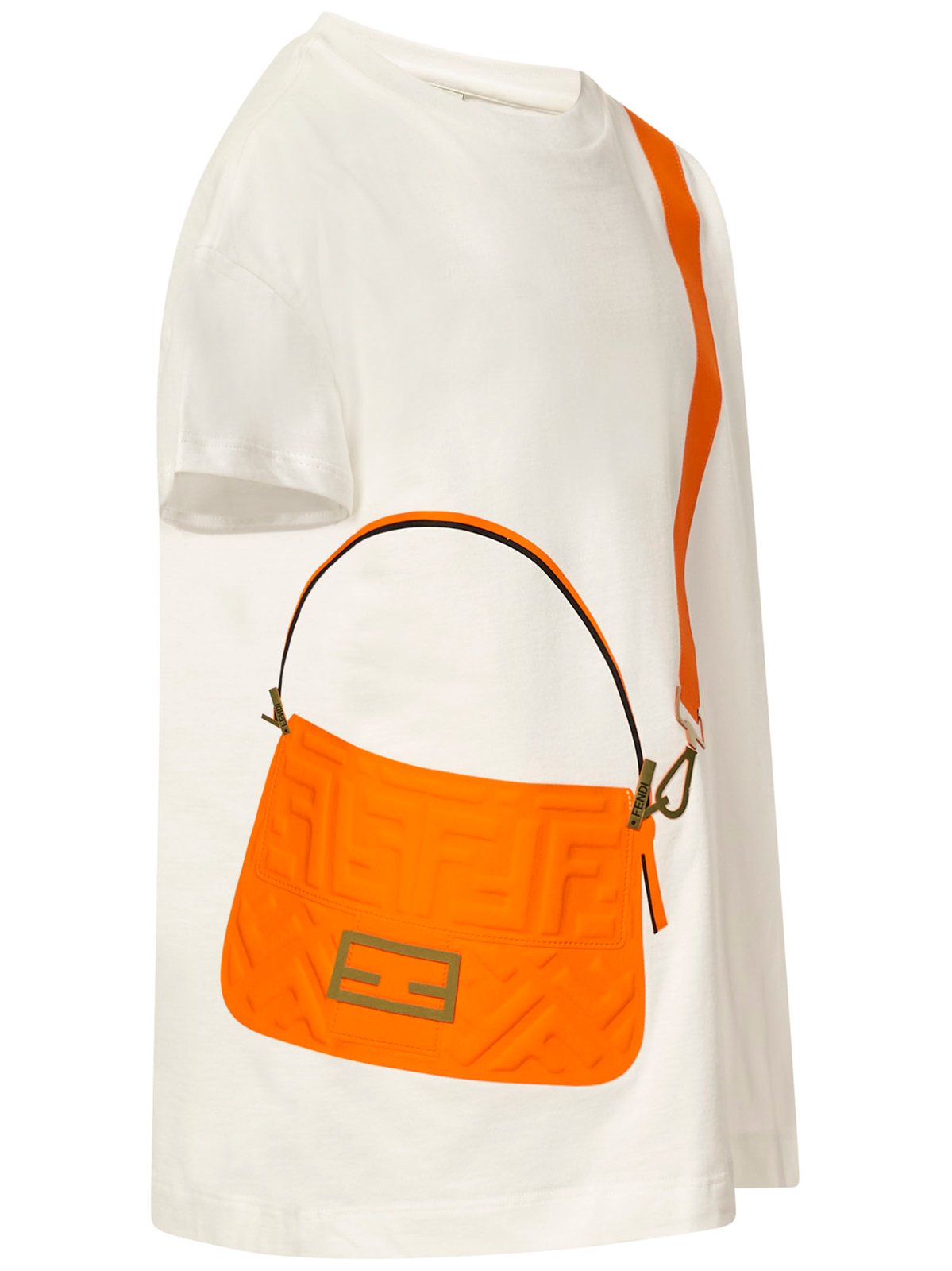 Fendi Kids Bag Printed Crewneck T-Shirt