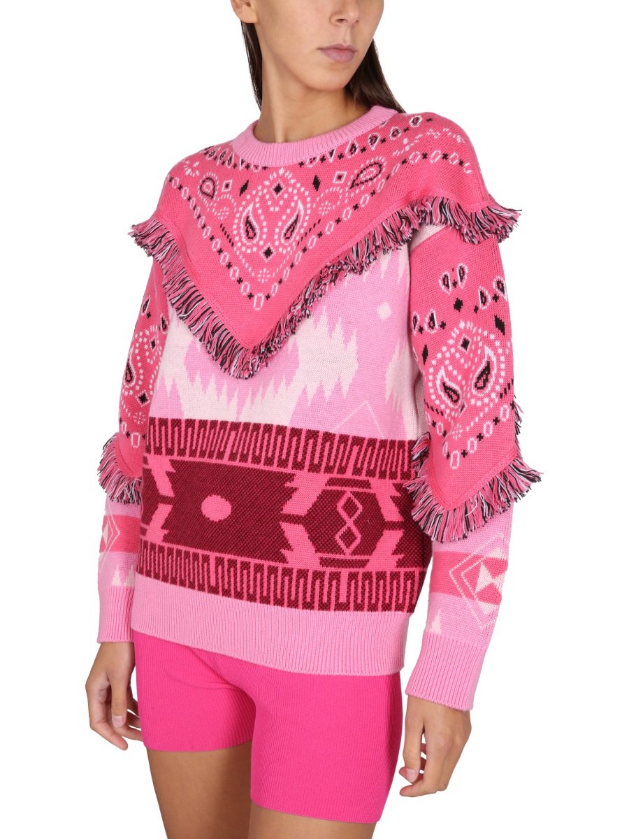 Alanui 提花貼布針織毛衣