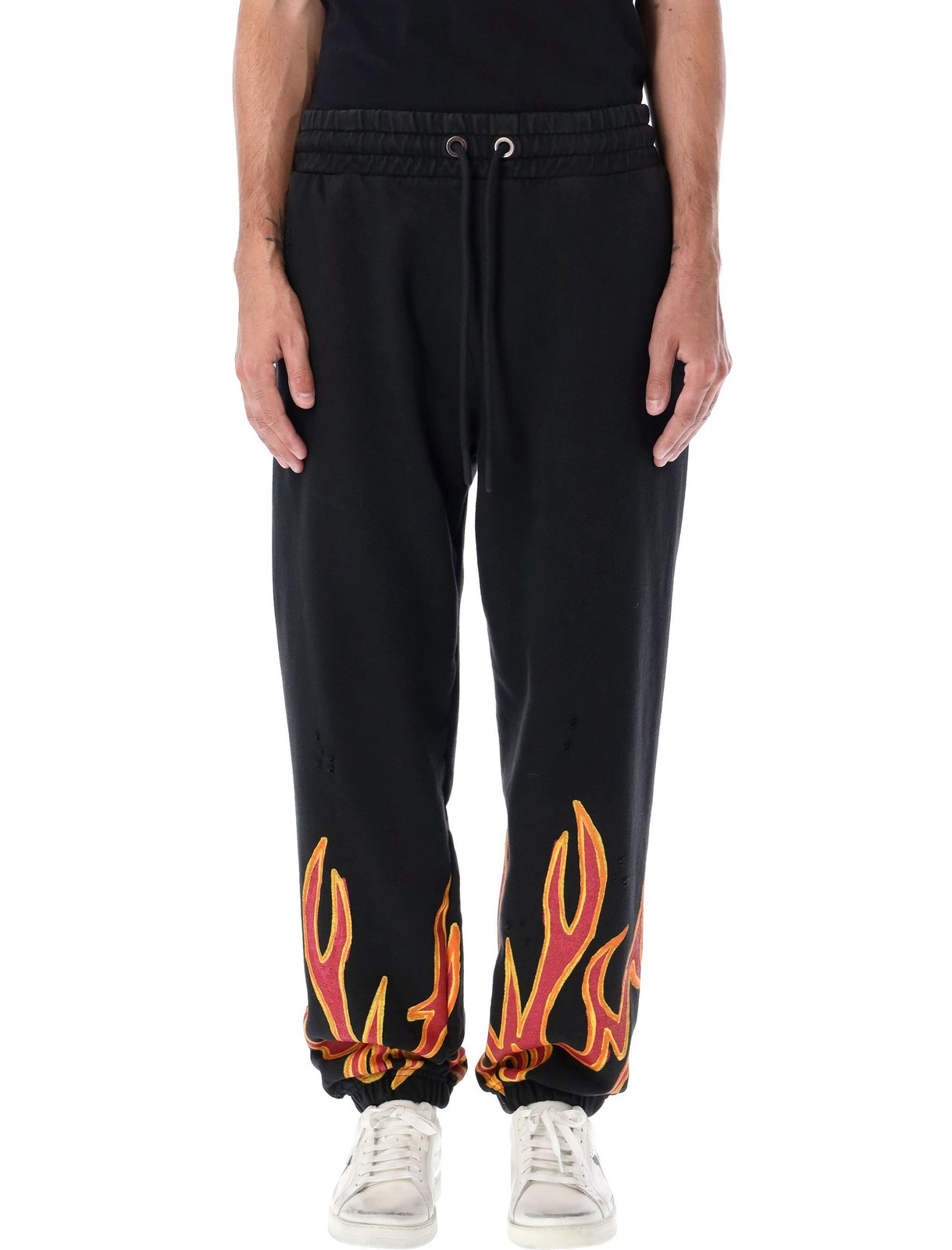 Palm Angels 火焰細節抽繩運動褲