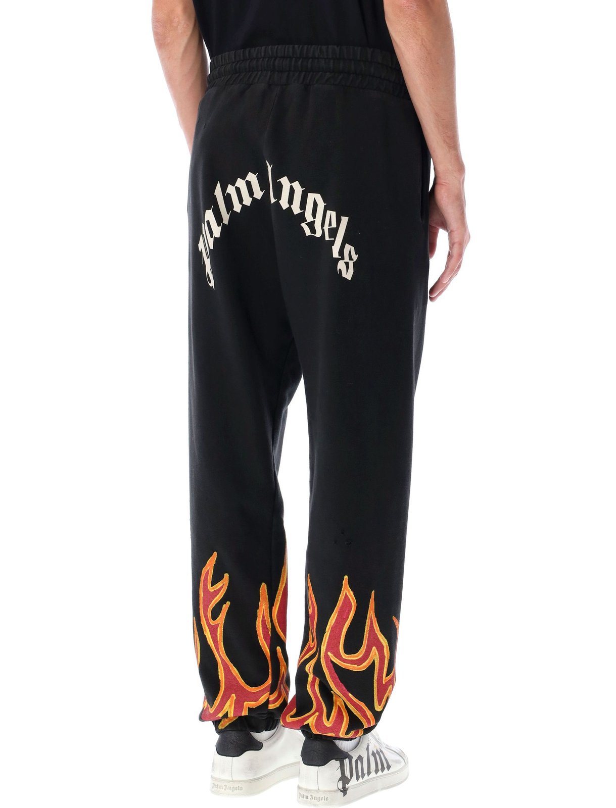 Palm Angels 火焰細節抽繩運動褲