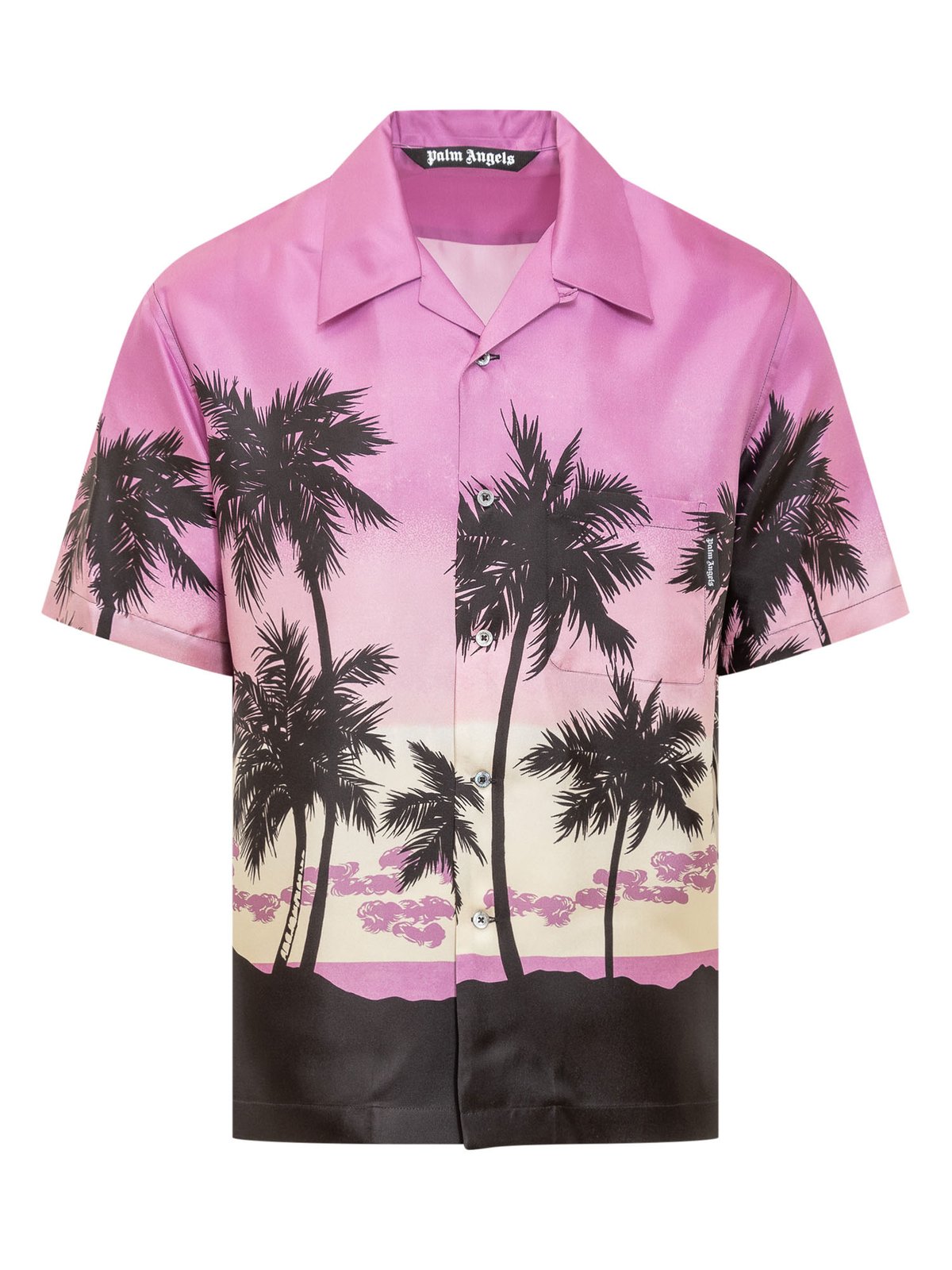Palm Angels 棕櫚日落印花羈扣襯衫