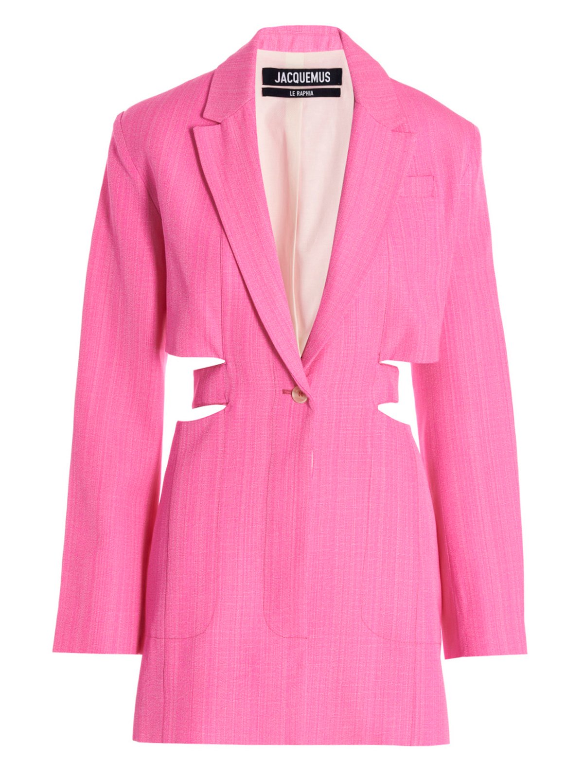 Jacquemus Bari 鏤空單紐扣修身連身裙