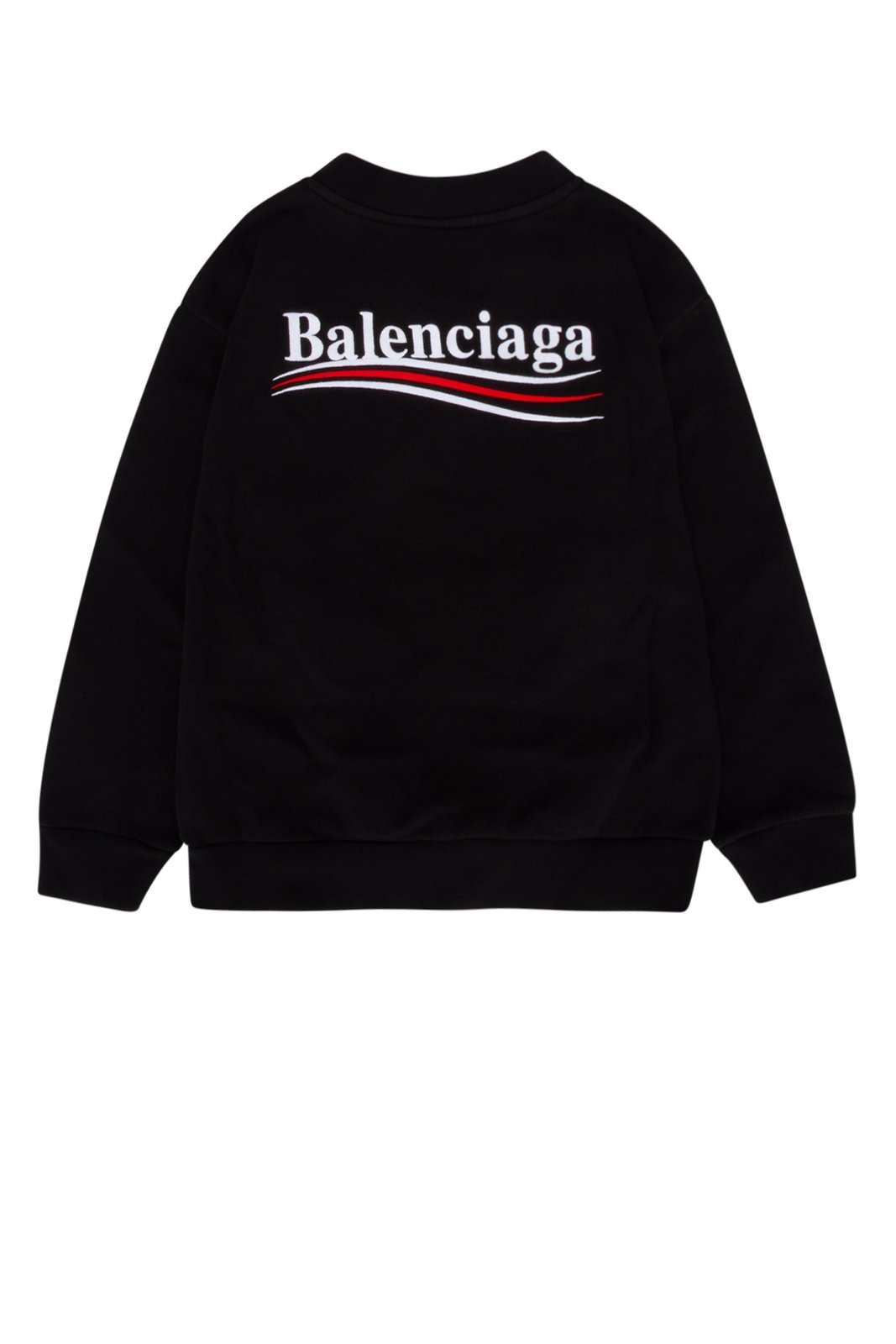 Balenciaga Kids Logo Embroidered Crewneck Sweatshirt 3 Balenciaga Kids Logo Embroidered Crewneck Sweatshirt