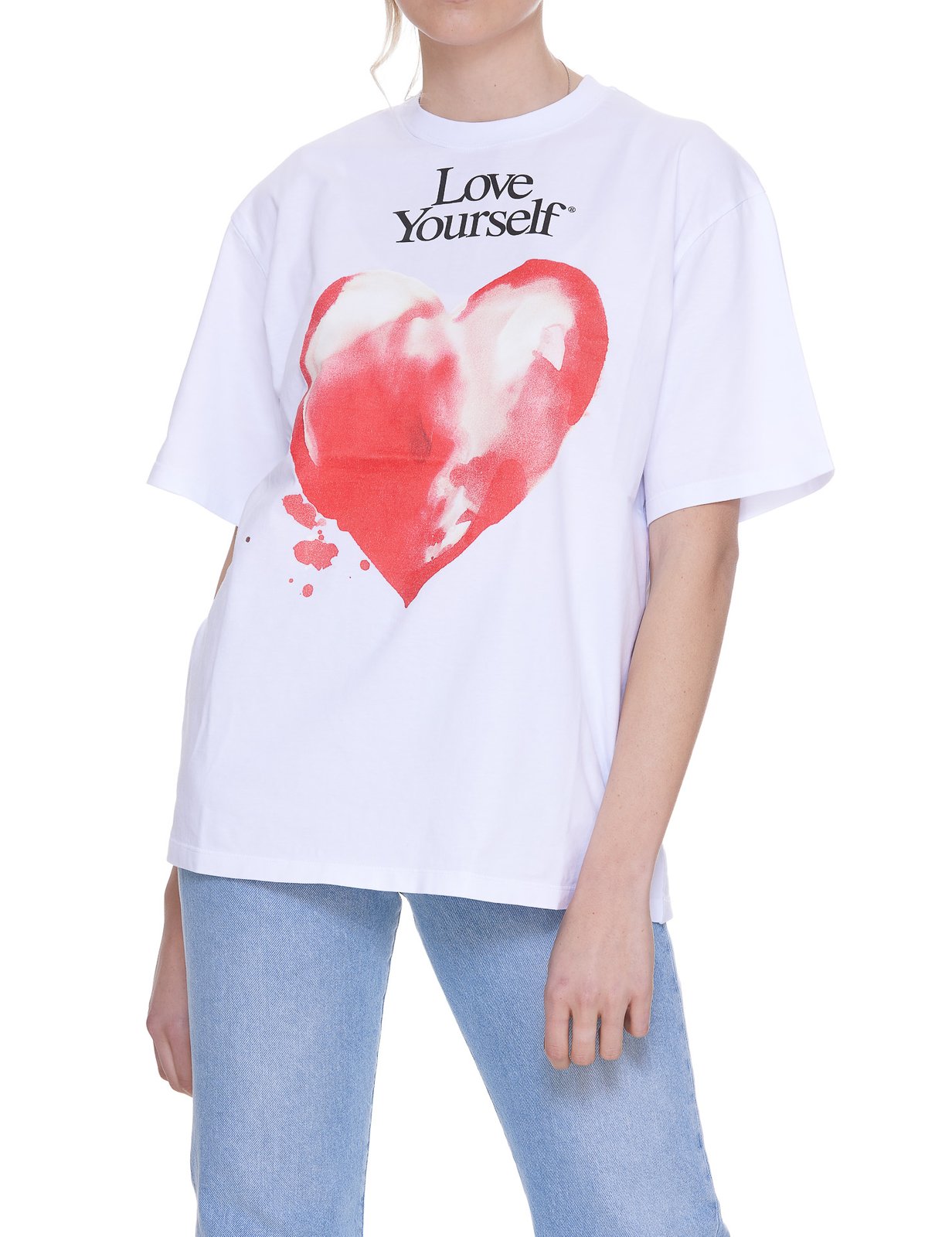 MSGM Heart Graphic Print T-Shirt