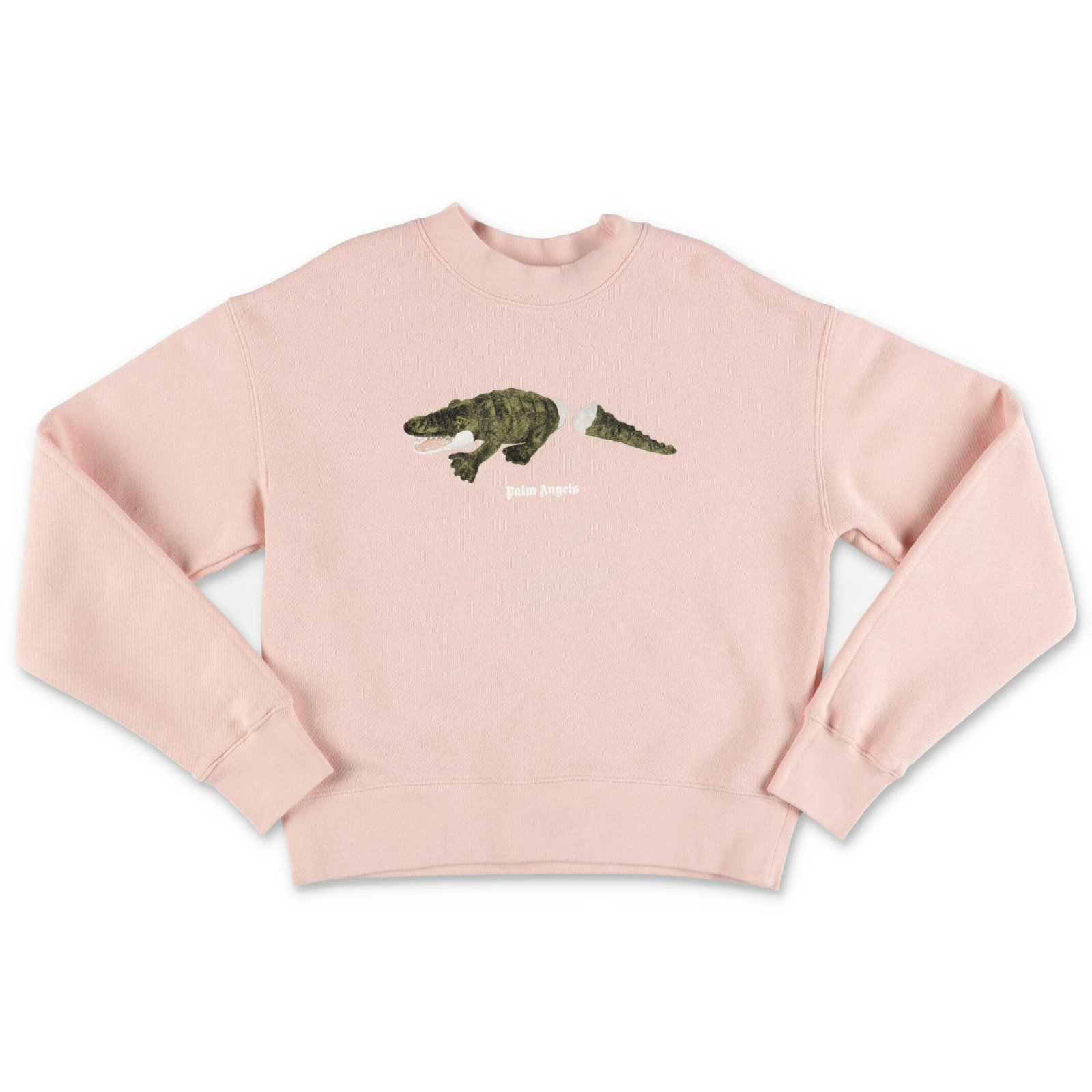 Palm Angels Kids Crocodile Print Crewneck Sweatshirt