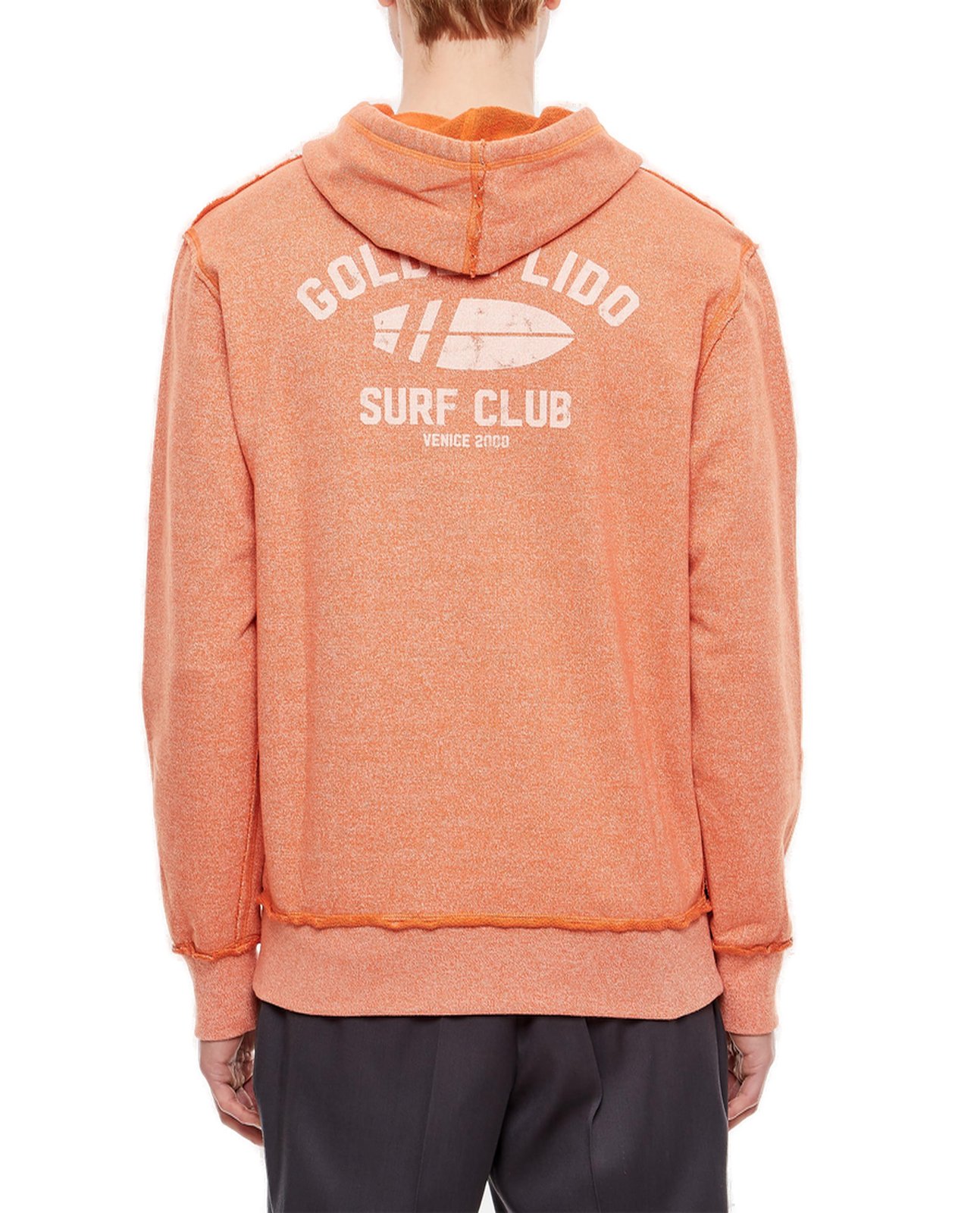 Golden Goose Deluxe Brand Logo Printed Drawstring Hoodie