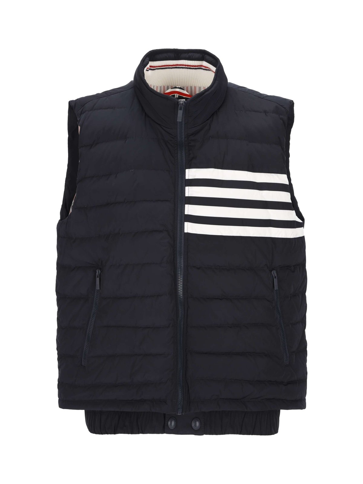 Thom Browne 斜紋羽絨四條紋滑雪背心