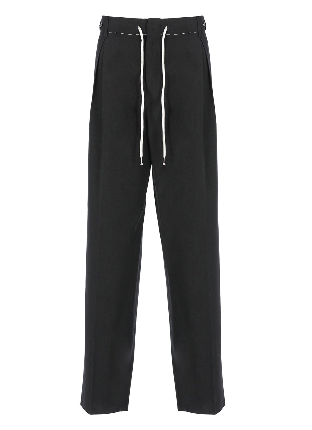 Maison Margiela High-Waist Straight-Leg Drawstring Trousers