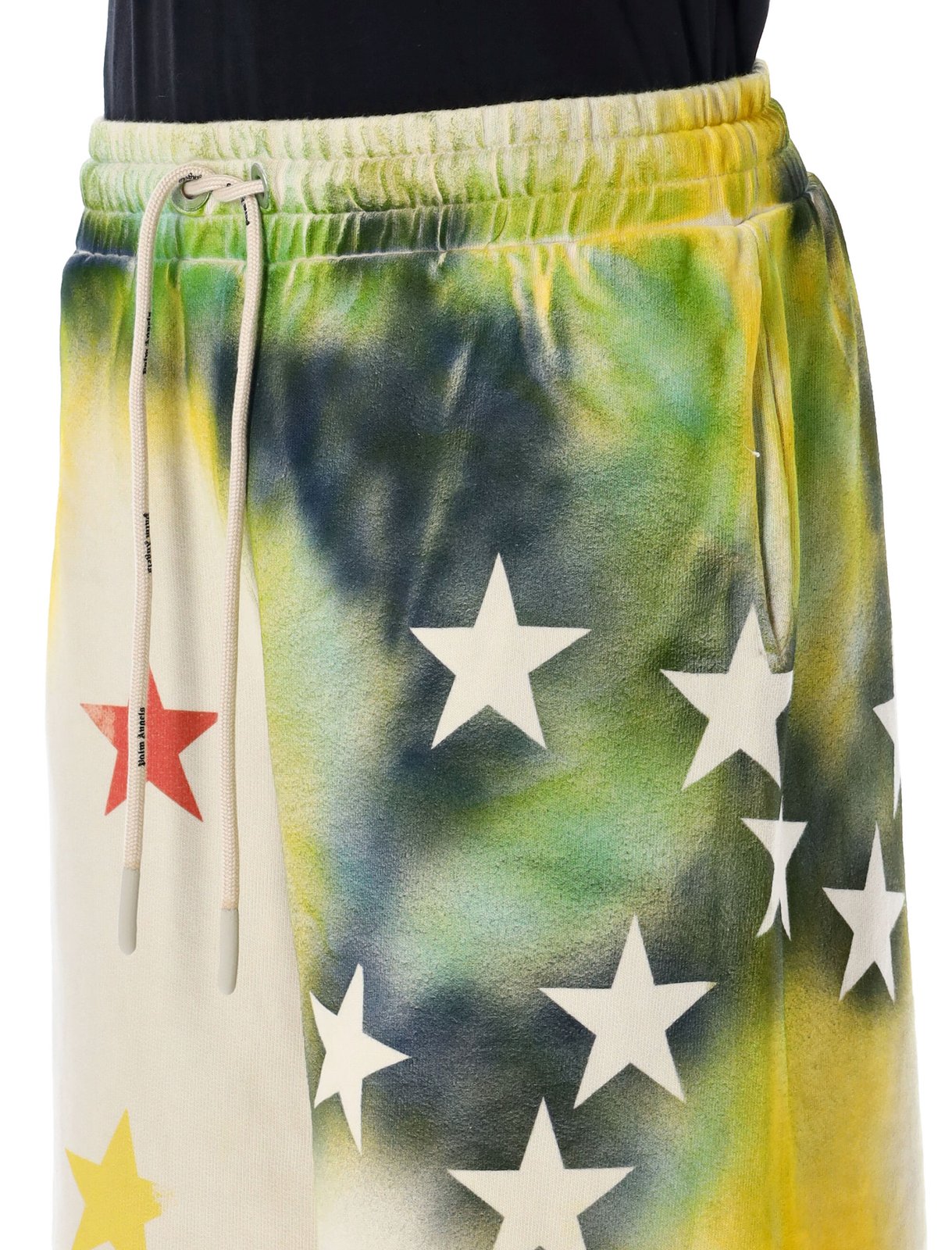 Palm Angels Star Sprayed Drawstring Track Shorts