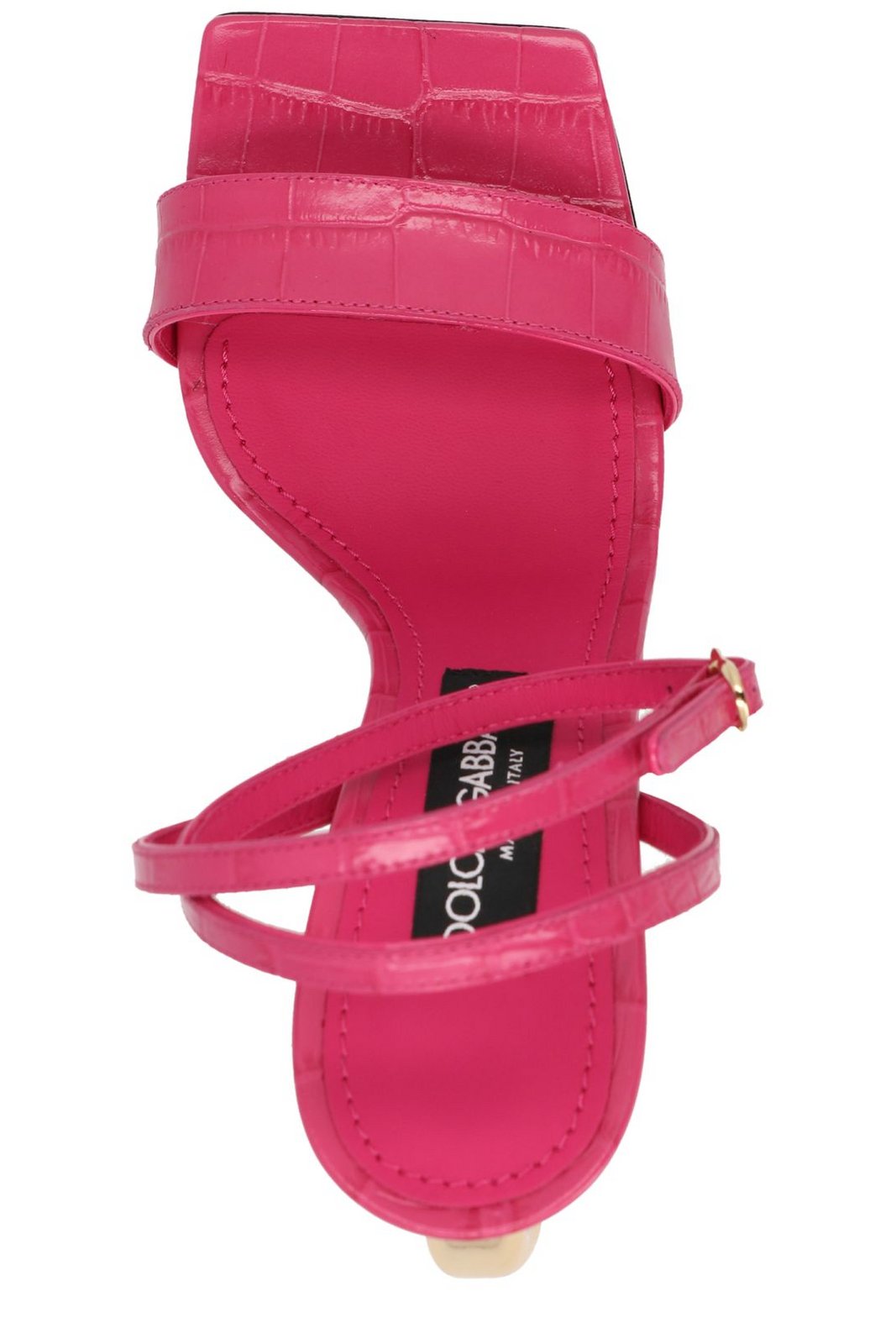 Dolce & Gabbana Embossed DG Heel Sandals