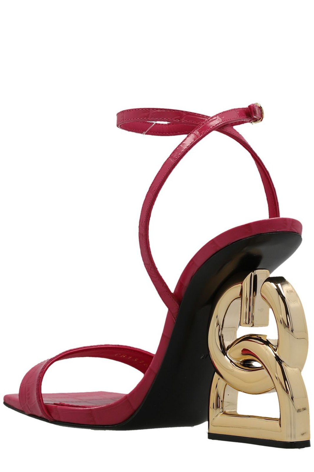 Dolce & Gabbana Embossed DG Heel Sandals