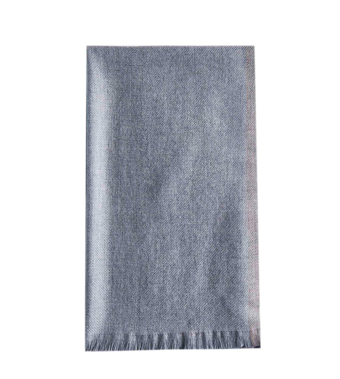 Brunello Cucinelli 撞色磨邊圍巾