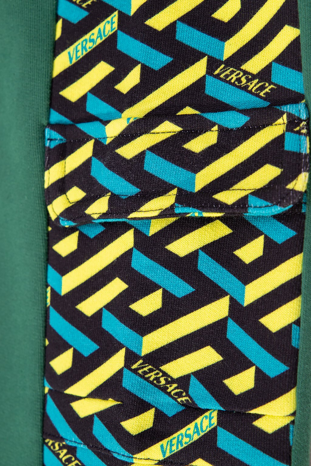 Versace 兒童標誌刺繡運動褲